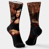 La Chola Mona Lisa Mexicaans Sokken (Gebogen)