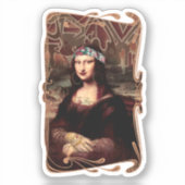 La Chola Mona Lisa Mexicaans Sticker (Voorkant)