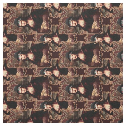 La Chola Mona Lisa Mexicaans Stof (Swatch)