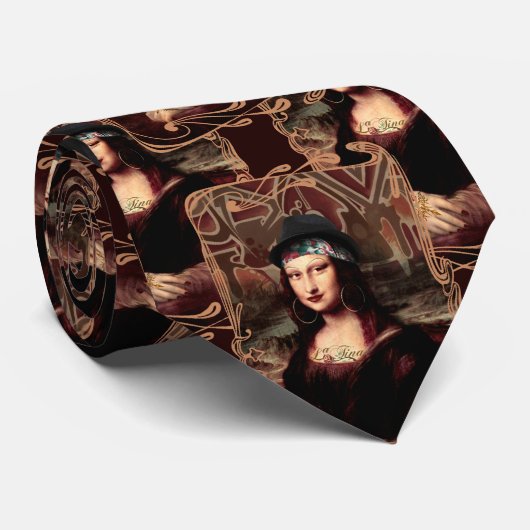 La Chola Mona Lisa Mexicaans Stropdas (Opgerold)