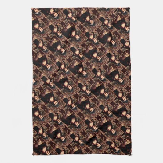 La Chola Mona Lisa Mexicaans Theedoek (Verticaal)