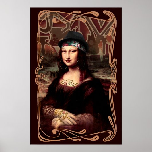 La Chola Mona Lisa Poster (Voorkant)
