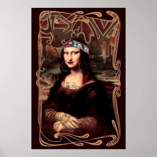 La Chola Mona Lisa Poster (Voorkant)