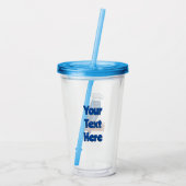 La Chouette Bleue Cafe Acryl Drinkbeker (Achterkant)