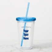 La Chouette Bleue Cafe Acryl Drinkbeker (Achterkant)