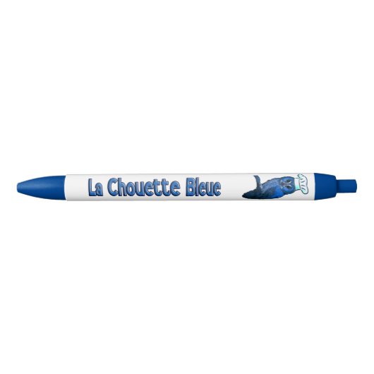La Chouette Bleue Cafe Blauwe Inkt Pen (Voorkant)