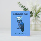 La Chouette Bleue Cafe Briefkaart (Staand voorkant)