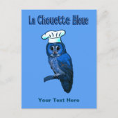 La Chouette Bleue Cafe Briefkaart (Voorkant)