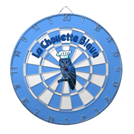 La Chouette Bleue Cafe Dartbord (Voorkant)