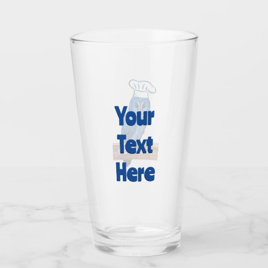 La Chouette Bleue Cafe Glas (Achterkant)