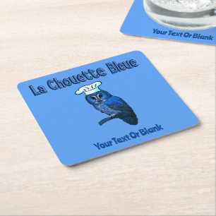 La Chouette Bleue Cafe Kartonnen Onderzetters