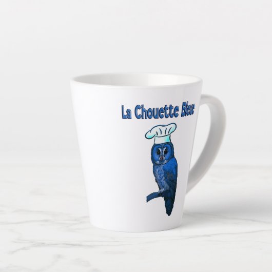 La Chouette Bleue Cafe Latte Mok (Rechterhoek)