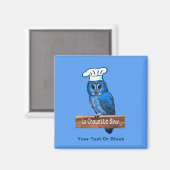 La Chouette Bleue Cafe Magneet (Voorkant / Achterkant)