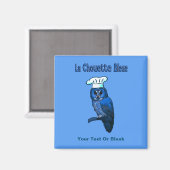 La Chouette Bleue Cafe Magneet (Voorkant / Achterkant)