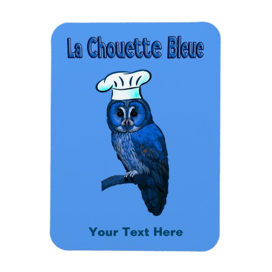 La Chouette Bleue Cafe Magneet (Verticaal)