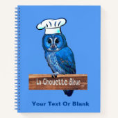 La Chouette Bleue Cafe Notitieboek (Voorkant)