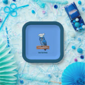 La Chouette Bleue Cafe Papieren Bordje (Feest)