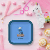 La Chouette Bleue Cafe Papieren Bordje (Feest)