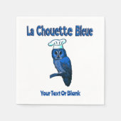 La Chouette Bleue Cafe Servet (Voorkant)