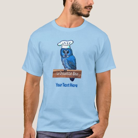La Chouette Bleue Cafe T-shirt (Voorkant)