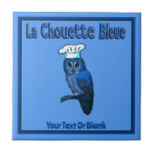 La Chouette Bleue Cafe Tegeltje (Voorkant)