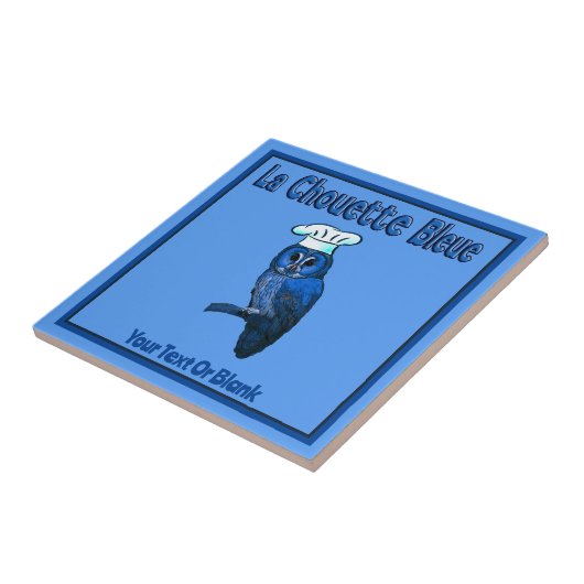 La Chouette Bleue Cafe Tegeltje (Zijkant)
