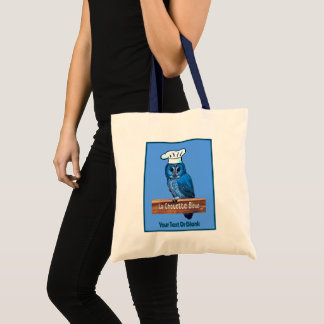La Chouette Bleue Cafe Tote Bag