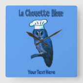 La Chouette Bleue Cafe Vierkante Klok (Voorkant)