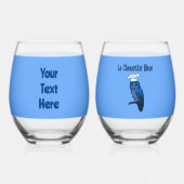 La Chouette Bleue Cafe Wijnglas Zonder Voet (Achterkant)