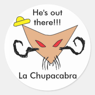La Chupacabra Ronde Sticker
