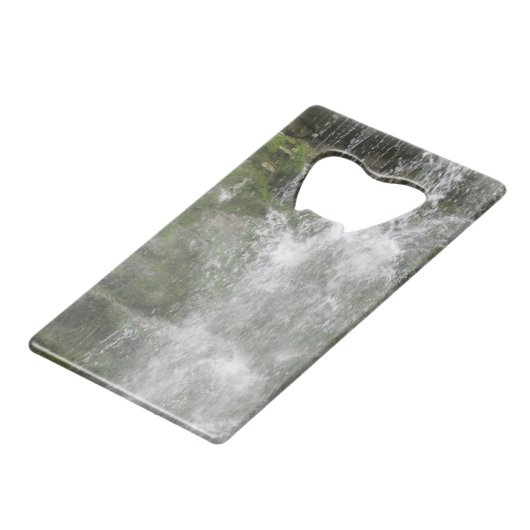 La Chute Waterfall in Forillon National Park Creditkaart Flessenopener (Voorkant Gekanteld)