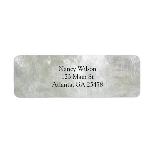 La Chute Waterfall in Forillon National Park Etiket (Voorkant)