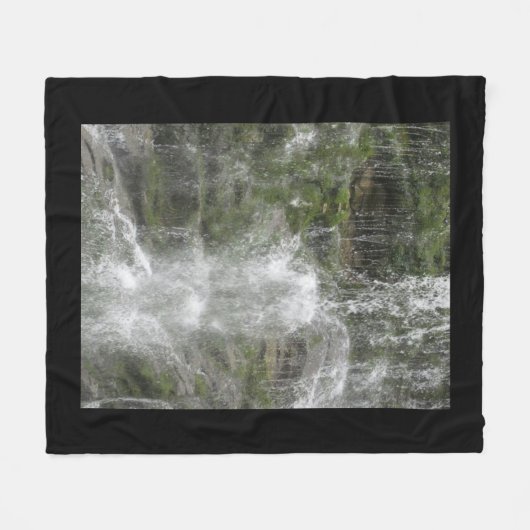 La Chute Waterfall in Forillon National Park Fleece Deken (Voorkant (Horizontaal))