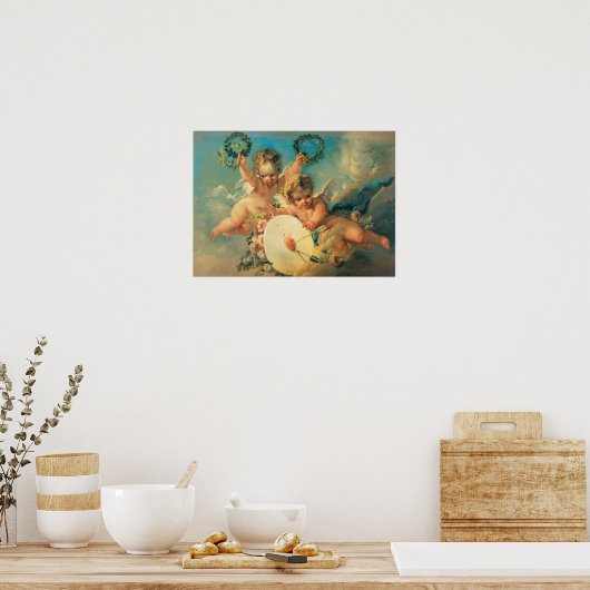 La Cible D'Amour (liefdesdoel), 1758 Poster (Keuken)