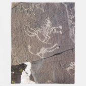 La Cieneguilla Petroglyph Site Santa Fe Fleece Deken (Voorkant)