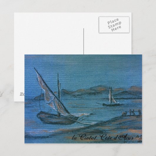 la Ciotat, Côte d'Azur, 1901 Briefkaart (Voorkant / Achterkant)