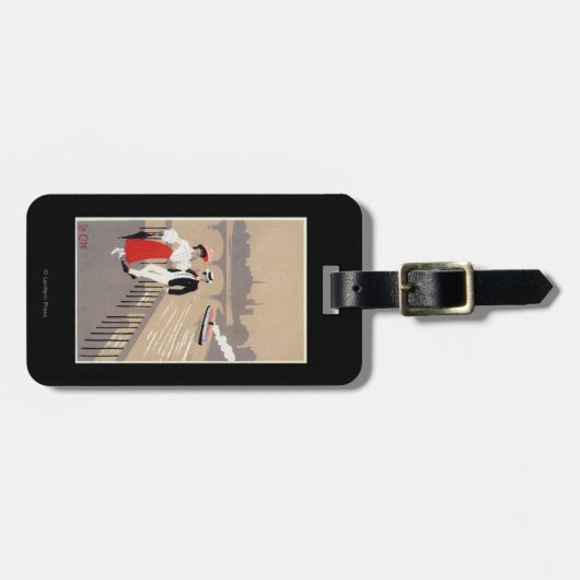 La Cite Art Deco Scene Bagagelabel (Voorkant horizontaal)