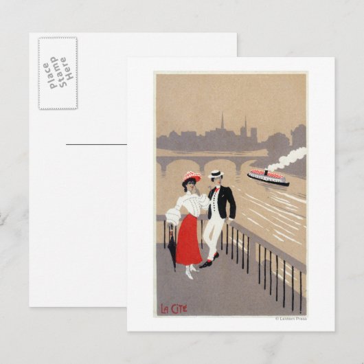 La Cite Art Deco Scene Briefkaart (Voorkant / Achterkant)
