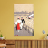 La Cite Art Deco Scene Canvas Afdruk (Insitu (Woonkamer))