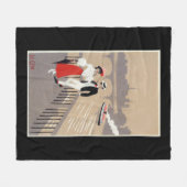 La Cite Art Deco Scene Fleece Deken (Voorkant (Horizontaal))