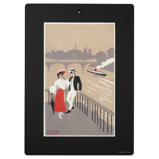 La Cite Art Deco Scene Klembord (Achterkant)