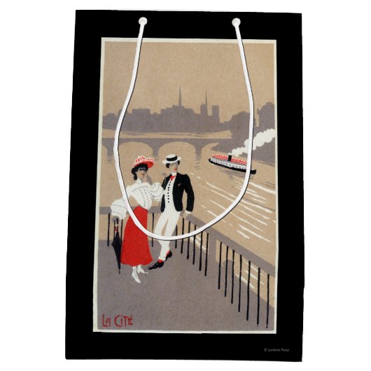 La Cite Art Deco Scene Medium Cadeauzakje (Achterkant)