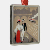 La Cite Art Deco Scene Metalen Ornament (Rechts)