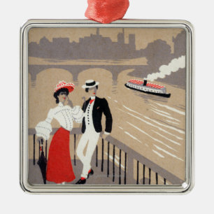 La Cite Art Deco Scene Metalen Ornament