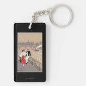 La Cite Art Deco Scene Sleutelhanger (achterkant)