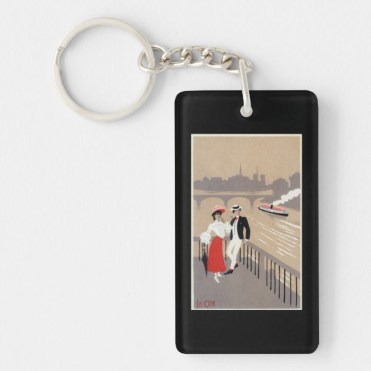 La Cite Art Deco Scene Sleutelhanger (Voorkant)