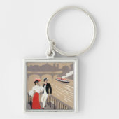 La Cite Art Deco Scene Sleutelhanger (Voorkant)