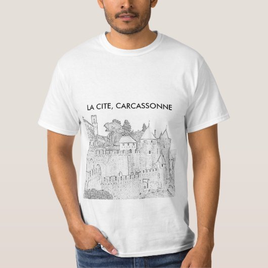La Cite, Carcassonne T-shirt (Voorkant)