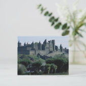 La Cite, Languedoc-Roussillon, Carcassonne, Frankr Briefkaart (Staand voorkant)