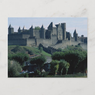La Cite, Languedoc-Roussillon, Carcassonne, Frankr Briefkaart